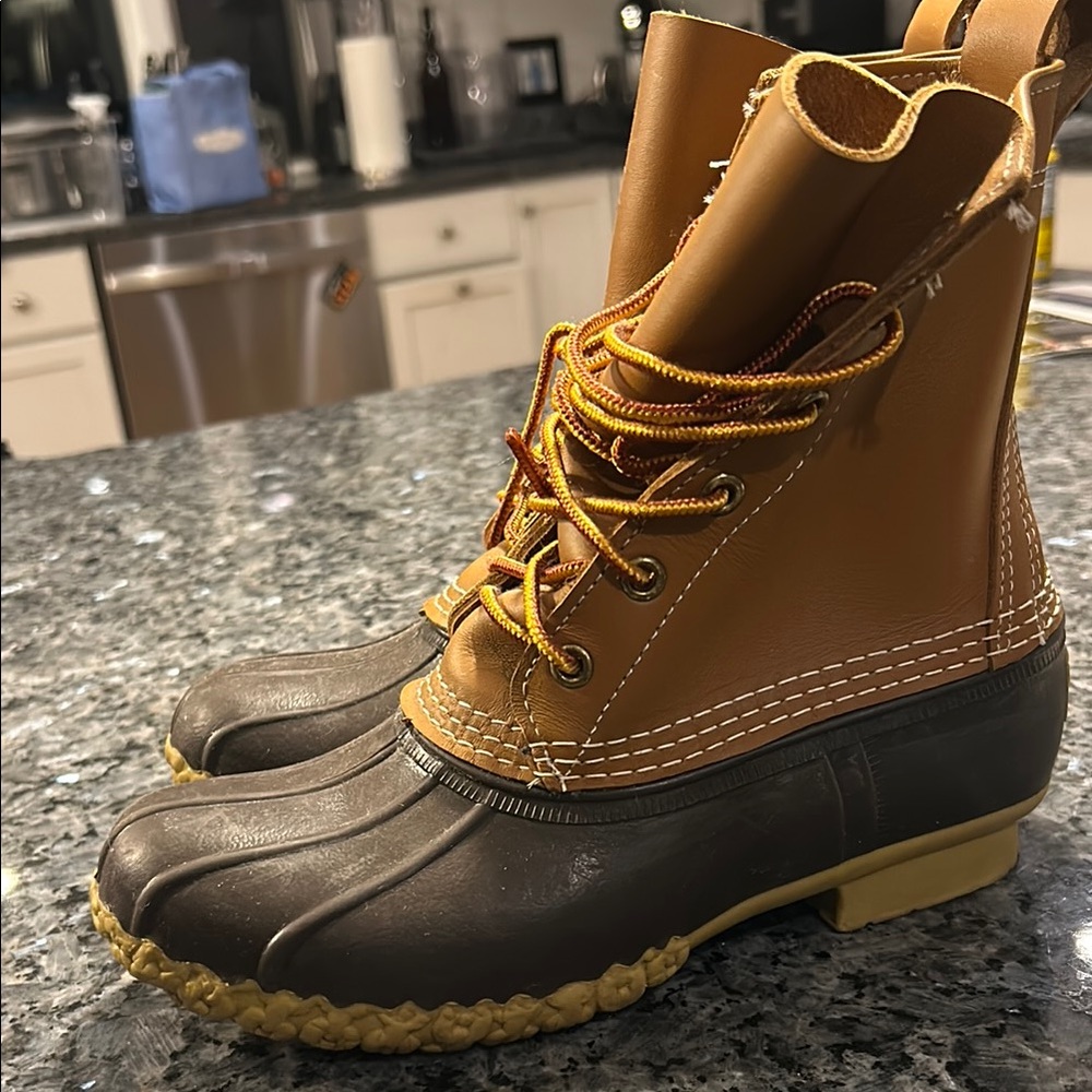 LL Bean Brown Duck Boots/ great condition, gently used.